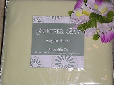 GET READY FOR WINTER JUNIPER BAY LIME GREEN FULL SIZE JERSEY KNIT 