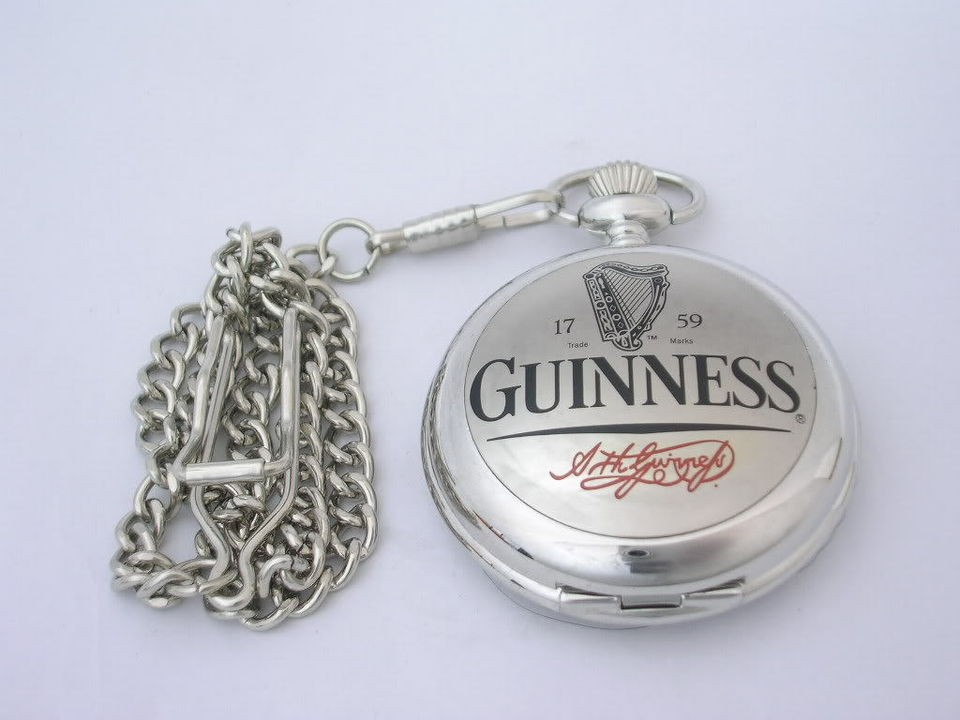 Guinness Beer Bar Pocket Watch New Cool NR