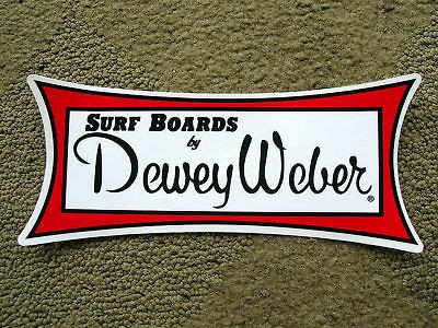 Large Dewey Weber surfboards surfing sticker vintage style decal 