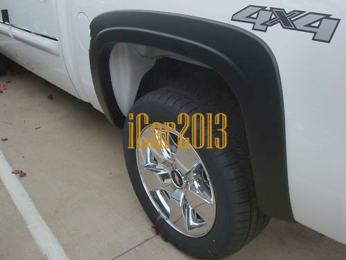 2007 2011 CHEVY SILVERADO 1500 FENDER FLARES FACTORY STYLE CREW CAB 