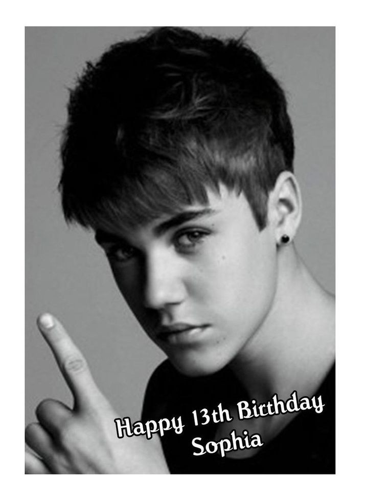 justin bieber birthday cards