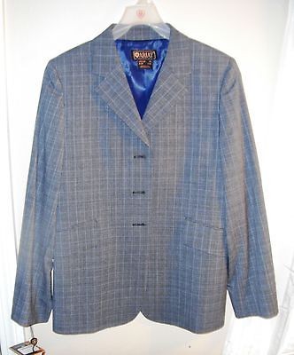   Trophy Coat Ladies Show Coat Gray Glen Plaid R16 NWT Hunt Coat Hunter