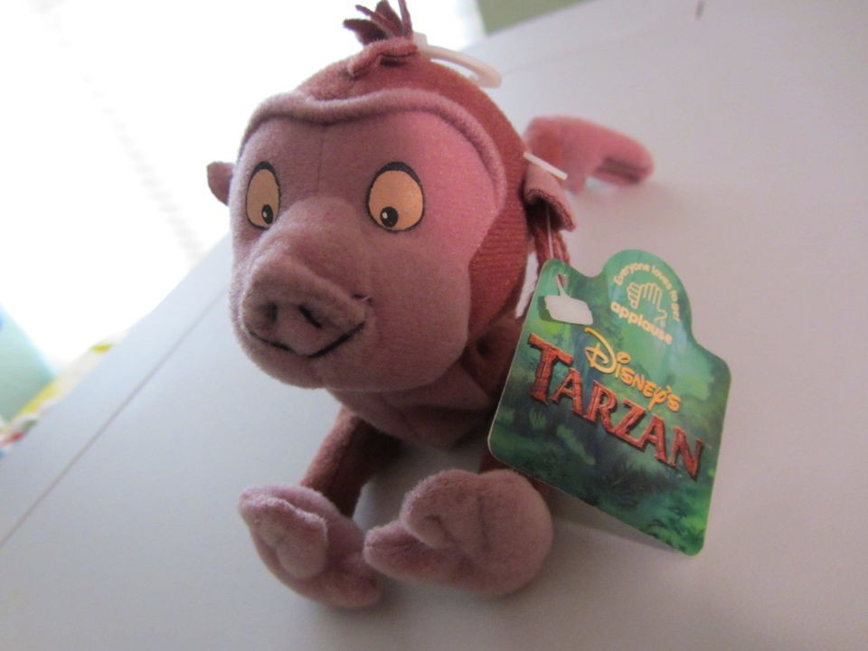 Disneys TARZAN mini beanie toy/plush Baboon (applause)