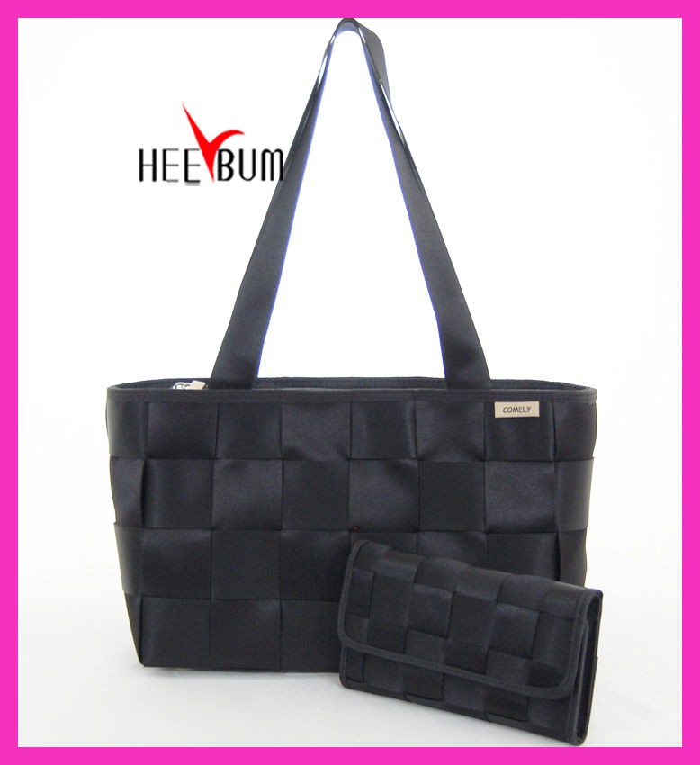 SEATBELT STYLE HANDBAG & WALLET UNIQUE PRETTY PURSE GIFT FASHION TOTE 