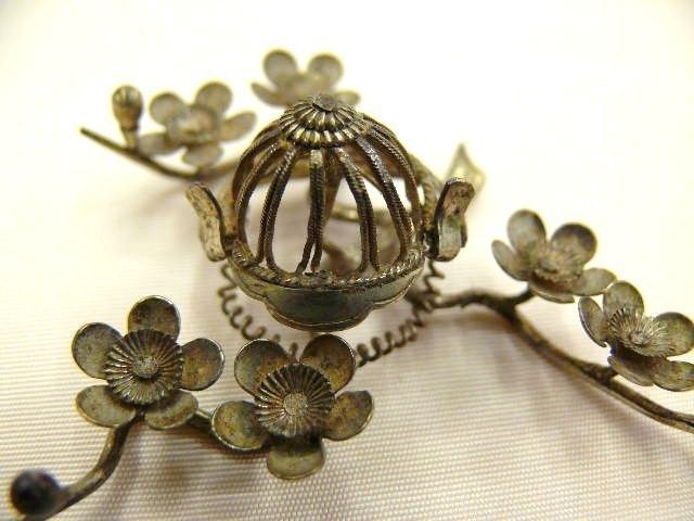 GAISHAs Antique Kanzashi Head w/Ume & SAMURAIs R680