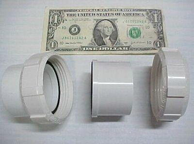 Lot 2 Hydrabaths Pump Connector Union Fittings 1.5 214005 Spa Hot Tub 