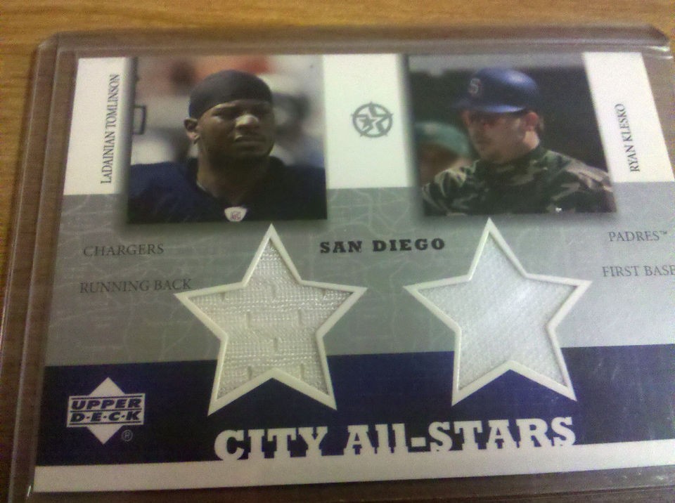 UD City All Stars 03 SAN DIEGO Tomlinson/Kles​ko Jersey