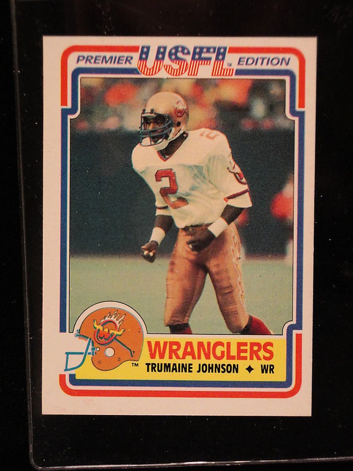 1984 Topps USFL Trumaine Johnson #3 Arizona Wranglers NRMT A0936