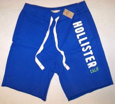 HOLLISTER blue SWEATS   NEW sweatshorts SWEAT SHORTS nwt   Mens M 