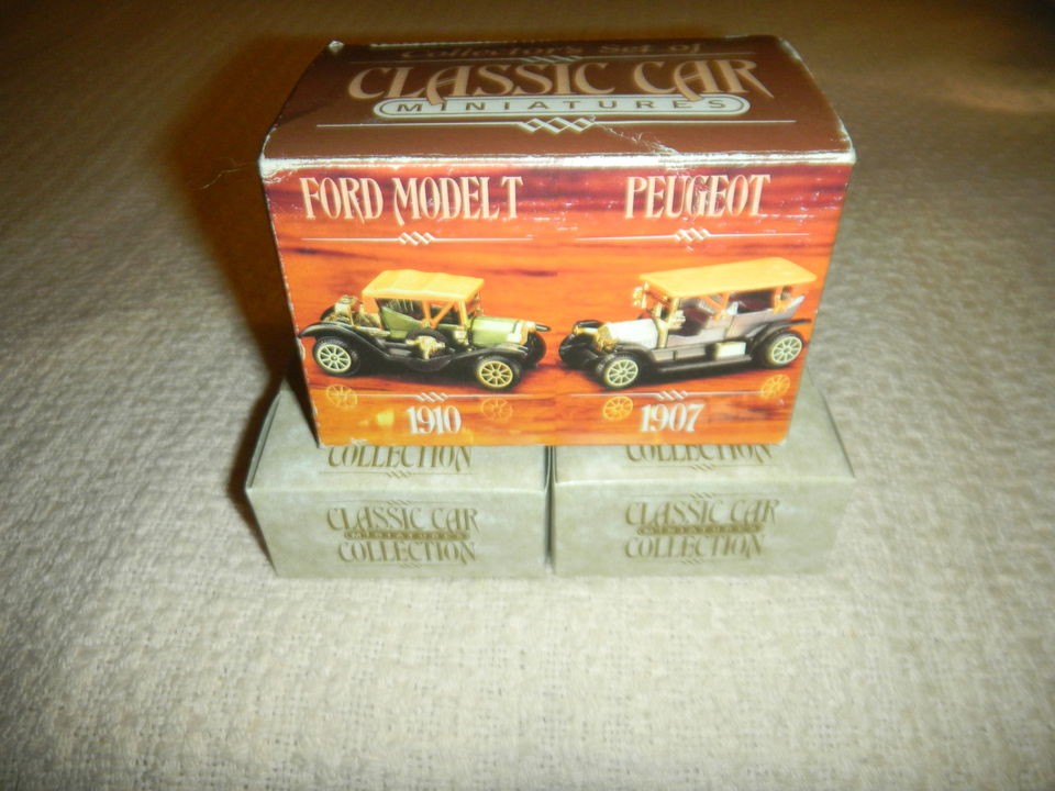 NIB 1989 Readers Digest Collectors Set of Classic Car Miniatures