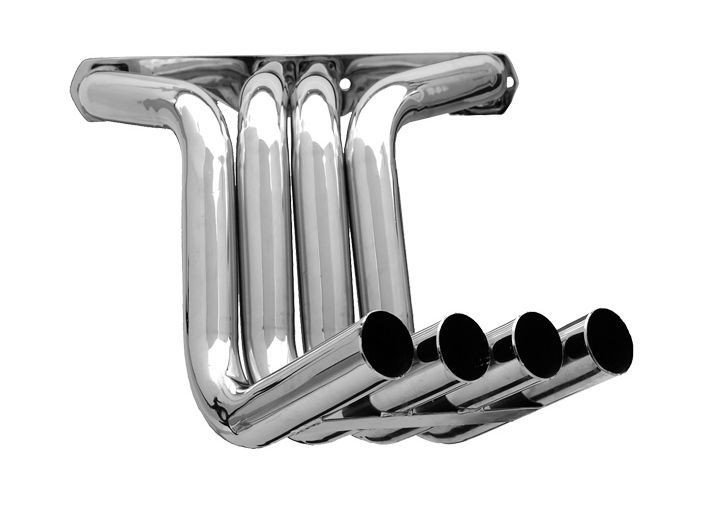 Sanderson Zoomie Headers for Big Block Chevy  16 T Bucket Silver 