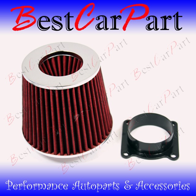 00 01 Infiniti I30 3.0 V6 Air Intake MAF Adapter+Filter (Fits Nissan 