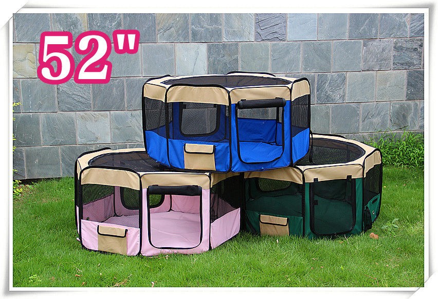   Soft Pet Playpen Exercise Puppy Dog Cat Play Pen Kennel Folding Crate