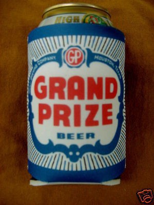 Grand Prize Beer Can Coolie   Koozie   Set of 2   Blue