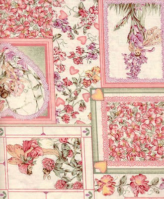 RARE Vintage Rose & Hubble FLOWER FAIRIES Fairy Fabric