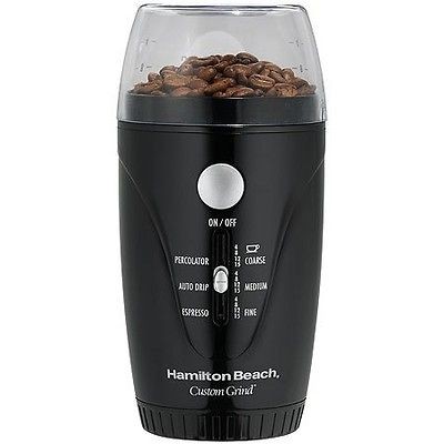 Hamilton Beach 80344 Custom Grind 15 Cup BLACK Coffee Grinder NEW Free 