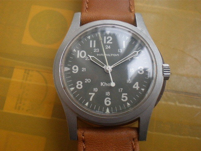 Vintage SWISS HAMILTON Khaki 17 Jewels Manual Mens Watch,Military 