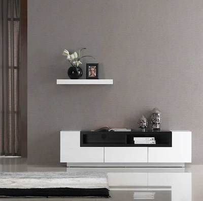 Modern / Contemporary TV Entertainment Stand TV002 White Gloss Dark 