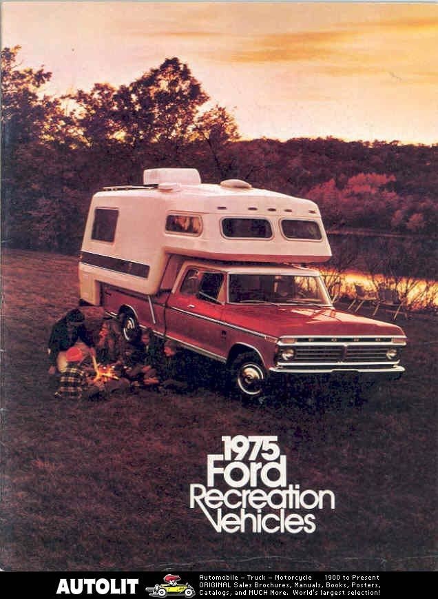 1975 Ford Pickup Camper Travel Trailer Brochure