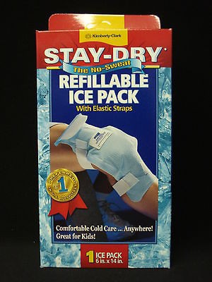 Kimberly Clark Stay Dry Refillable Ice Pack With Elastic Straps 6 x 