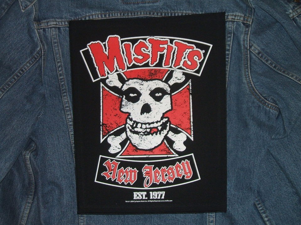 MISFITS BACK PATCH / BIKER / LARGE / PUNK Oi