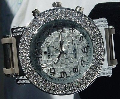   ICE KING 2013 PLATINUM DIAMOND LUXURY WATCH 7 COLOR INDIGLO LIGHT