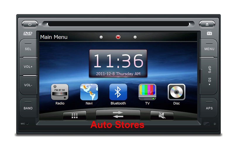 Car DVD Player GPS Navigation System with iPod HD Touch LCD