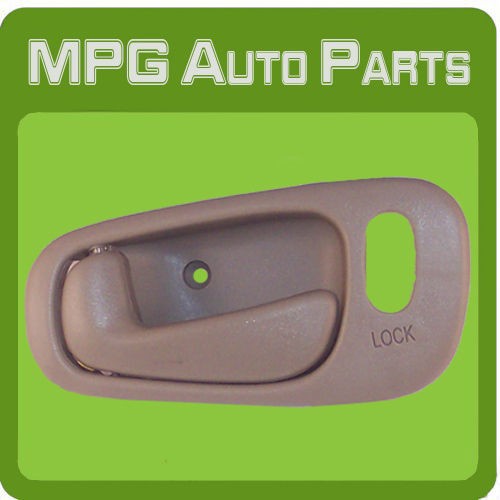 98 02 COROLLA PRIZM INSIDE DOOR HANDLE LEFT TAN LOCK