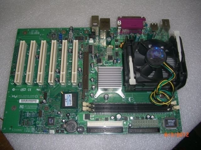 INTEL DESKTOP BOARD D845GEBV2/D845​PESV MOTHERBOARD WITH SL65K CPU