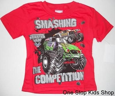   Toddler Boys 2T 3T 4T 5T Tee SHIRT Top GRAVE DIGGER Maximum Destruct