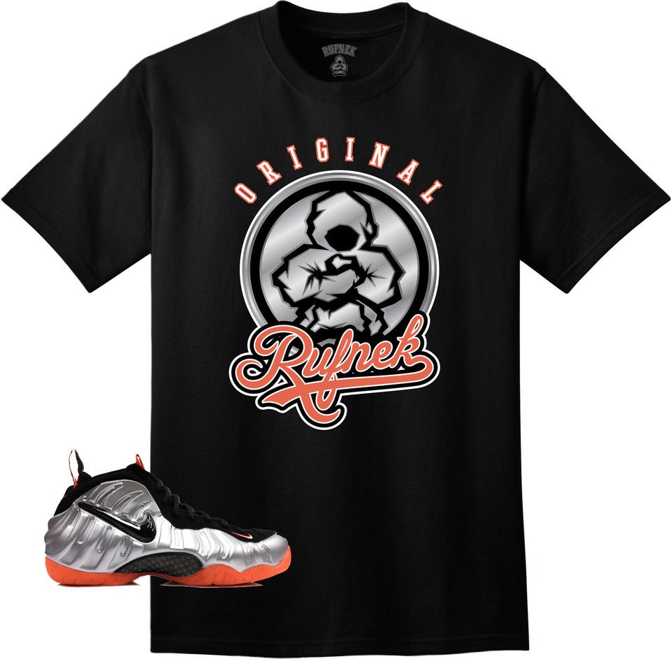 Crimson Red Foamposite Shirt   Platinum Soles Black Foam Foams Tee To 