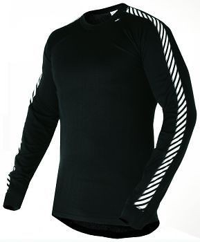 mens black helly hansen long sleeve crew top 48800 998