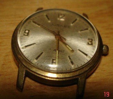 Vintage Mens Swiss JUBILEE 17 Jewels Wind Up WRISTWATCH Runs