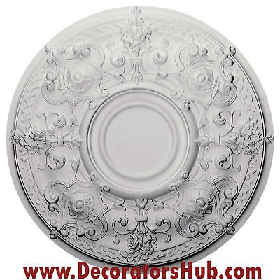 18OD x 3 1/2ID x 1 3/4P Hampshire Ceiling Medallion