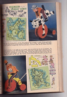 Popular Science how to make wooden toy with Tintin look alike dec 1944