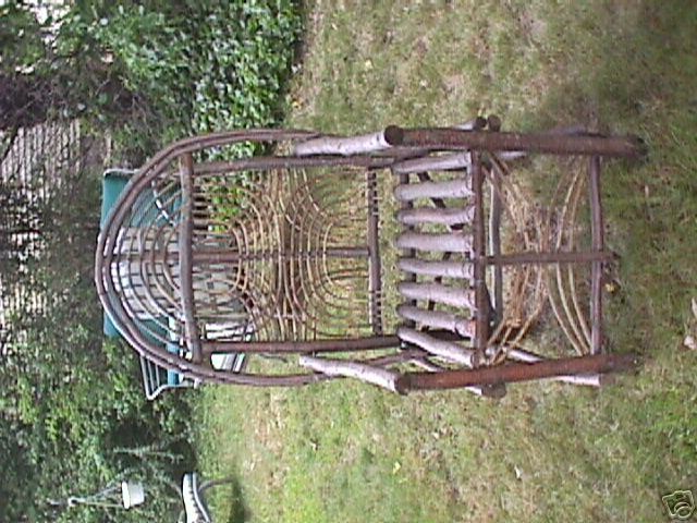 Canadian Micmac Indian handmade twig chair beautiful