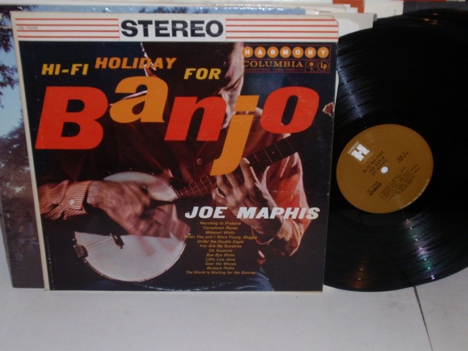 JOE MAPHIS Hi Fi Holiday For Banjo LP Harmony HS 11032