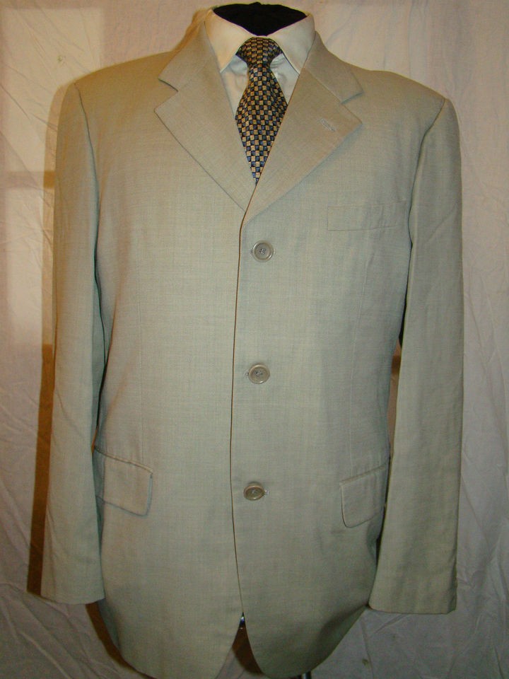 KENZO  HOMME FRANCE DESIGNER BEIGE DRESS/WORK SUIT UK 42 EU 52