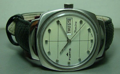   TRUELINE AUTOMATIC DAY DATE SWISS MENS WRIST WATCH OLD USED F178