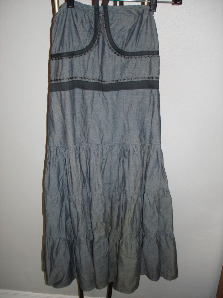 NWT BCBG Girls Indigo Halter Bustier Dress Woman S $128