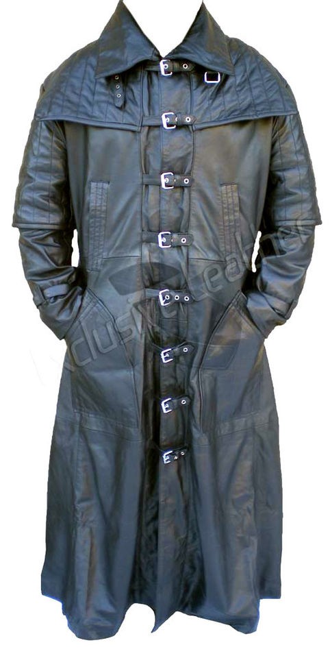 VAN HELSING MENS FASHION,FILM,P​ARTY STYLE FULL LENGTH BLACK LEATHER 