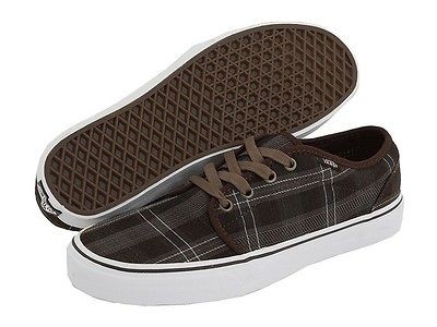 Vans vulcanized Scozia Plaid Espresso Shoes New In Box