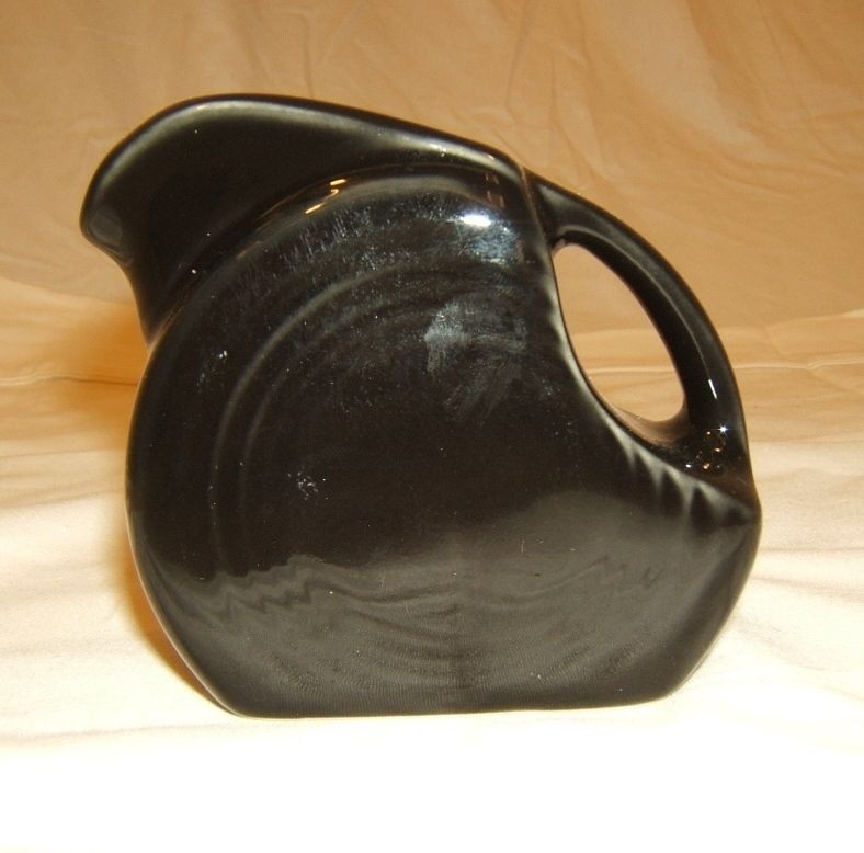 Homer Laughlin Minature Disc Pitcher 4 3/4 oz Black Fiestaware 475 