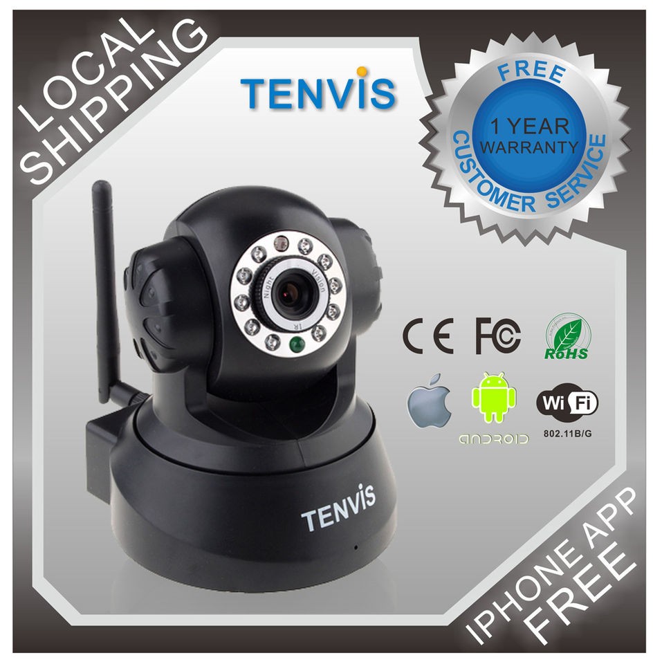 USA STOCK TENVIS WIRELESS WIFI IP CAMERA BABY/PETS MONITOR MINI319W 