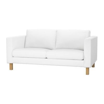 Ikea Slipcover Karlstad Blekinge White Loveseat Cover Removable New