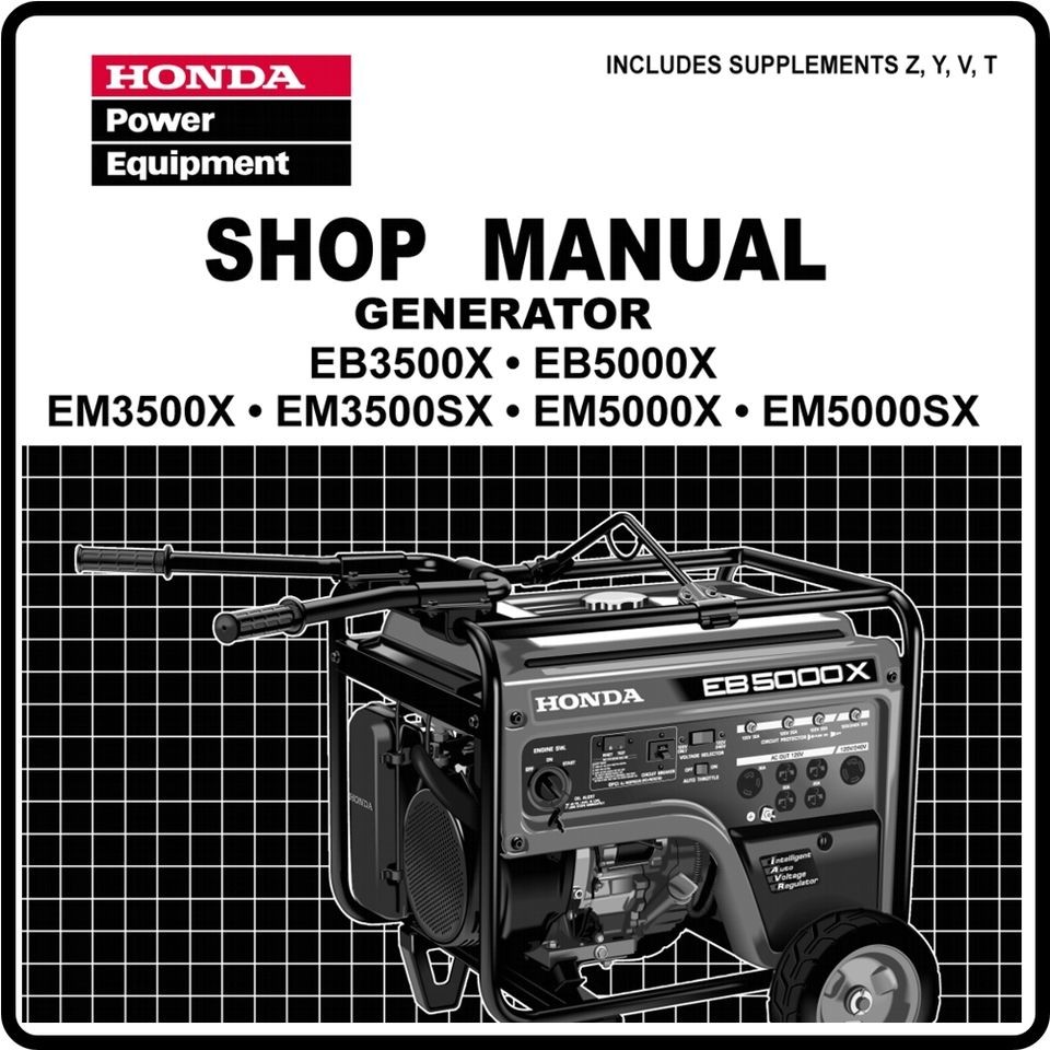 Honda EB3500 EB5000 3500 5000 Generator Service Repair Manual 
