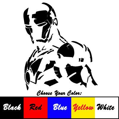 Iron Man Vinyl Sticker for Car Truck Laptop Decal Window Guarantee 5 