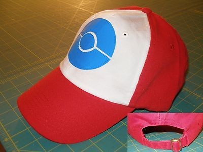 New Pokemon Black and White Ash Hat Costume Cap Adult