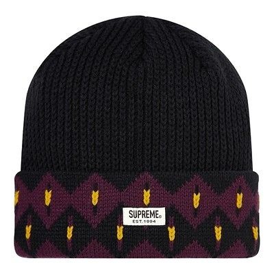 NEW Supreme Pakistan Beanie BLACK 2012 F/W Box Logo Kate Moss CDG