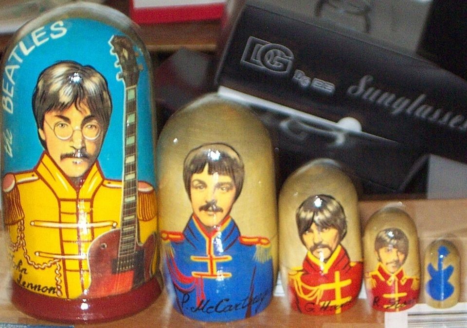 the beatles russian nesting doll 5 pcs large 7 3